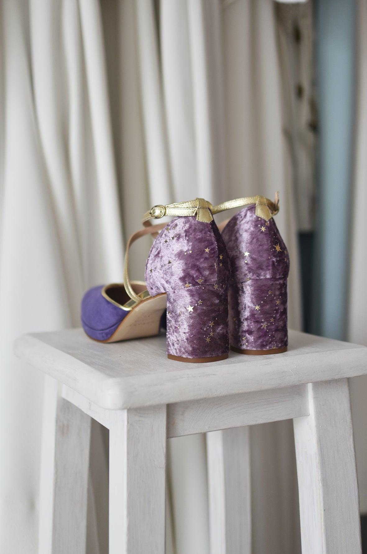 ROSALÍA cerrado Violet Colección Constelación - zapatos_novia