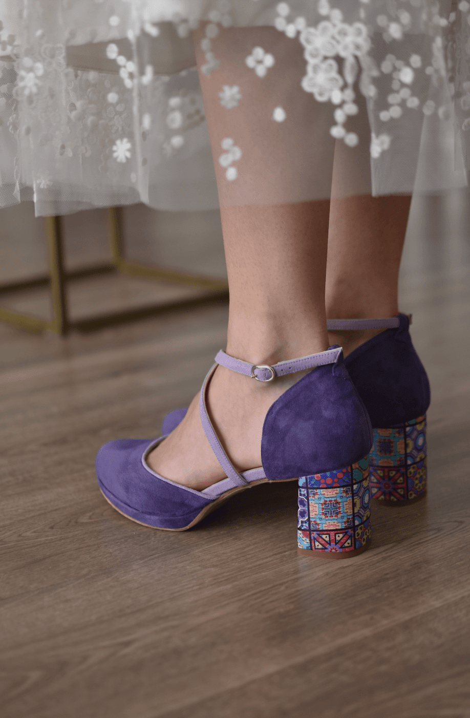 Rosalia cerrado violeta mosaico Lisboa - zapatos_novia