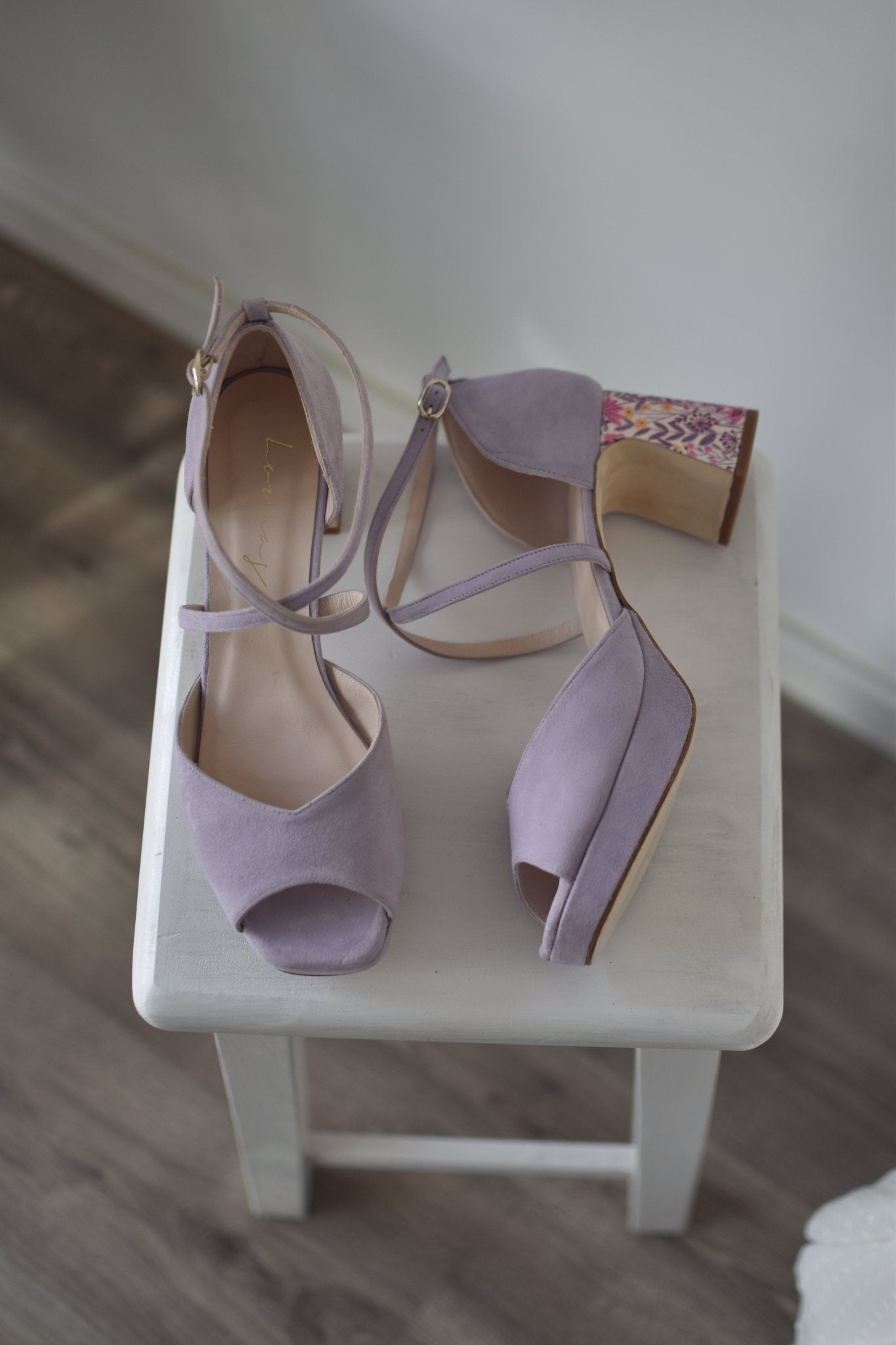 ROSALÍA lavanda horma reina TALLA 41.5 - zapatos_novia