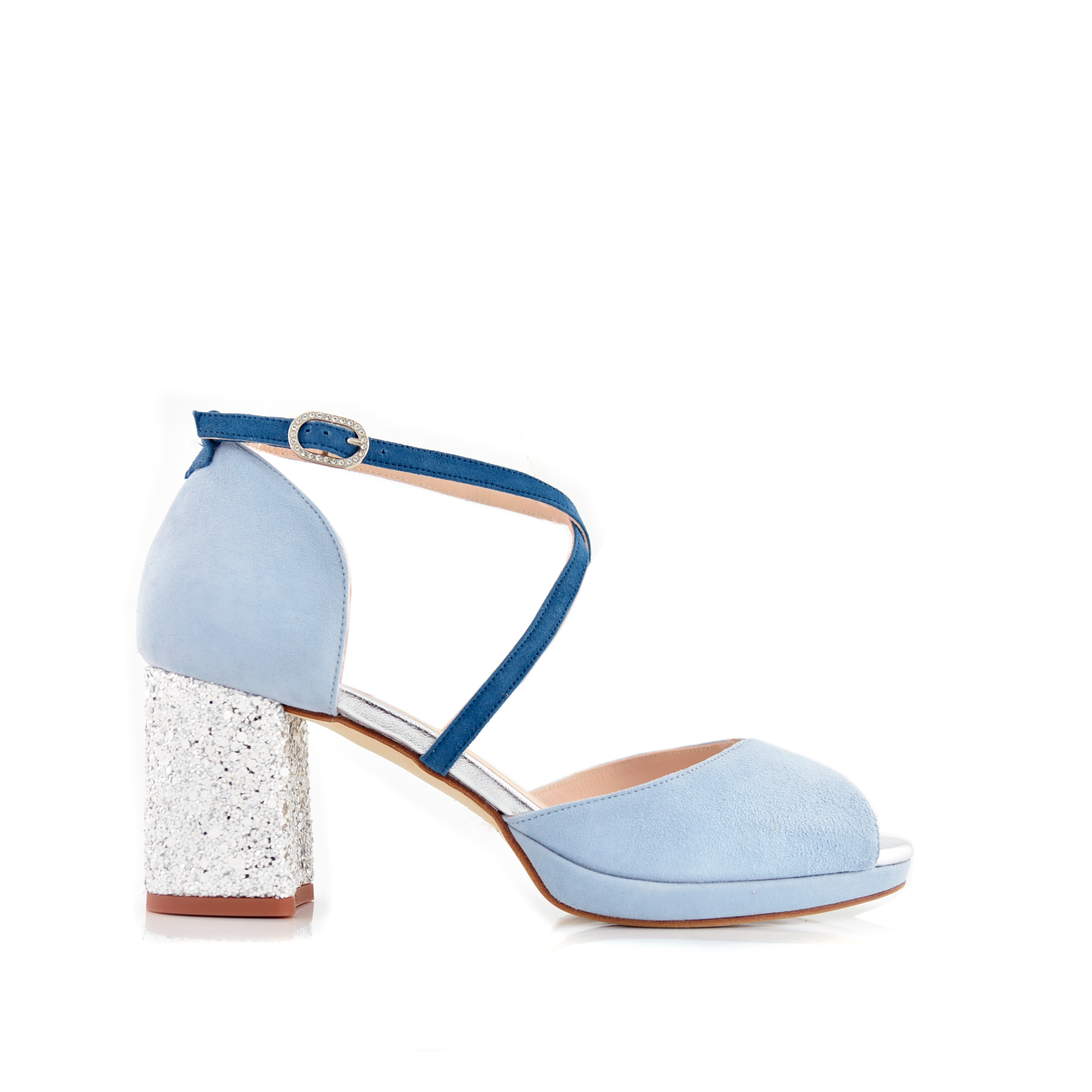 ROSALÍA celeste y azul navy  mini