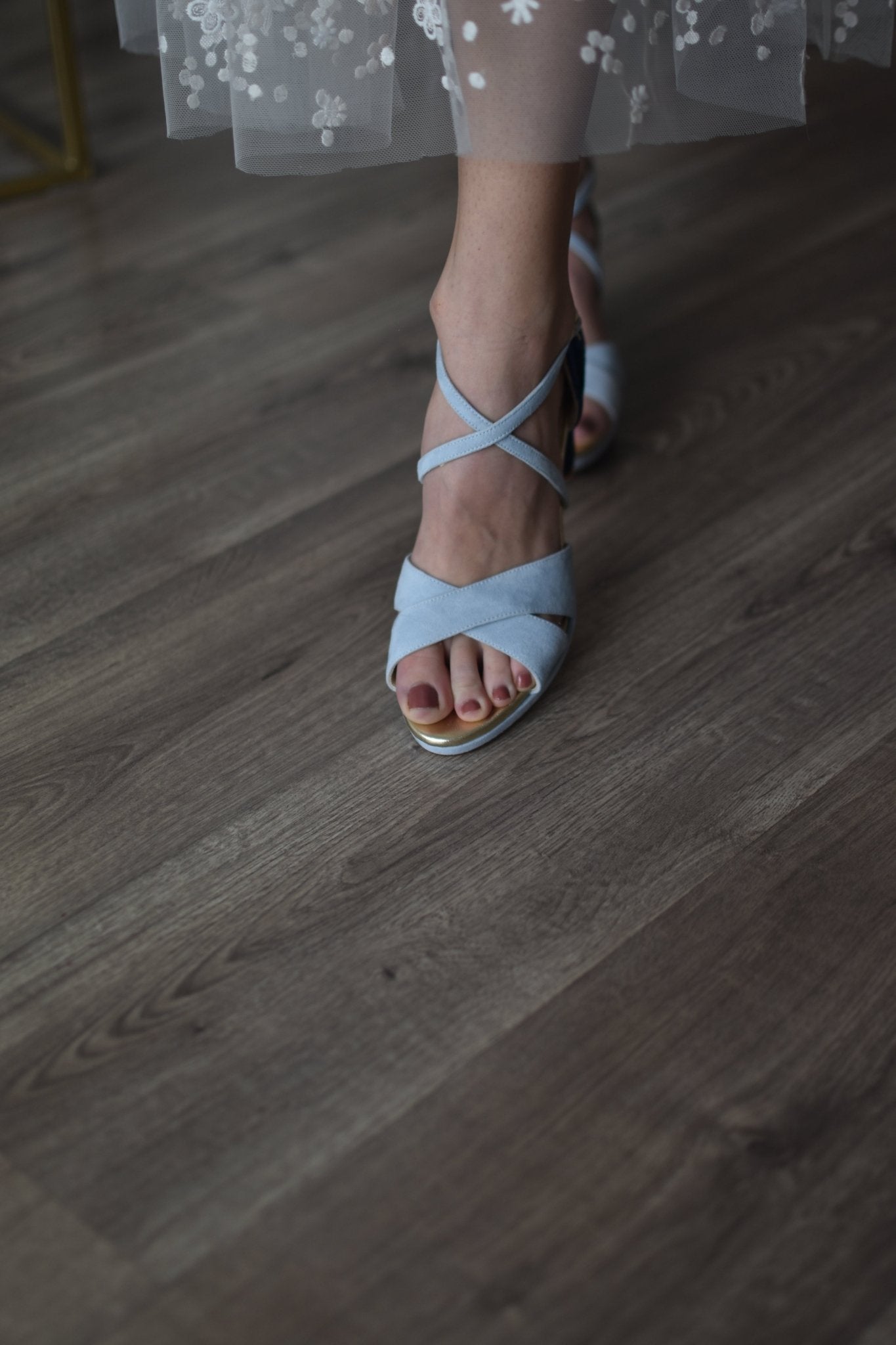 Sakura celeste Mil y una noches Constelación midi - zapatos_novia