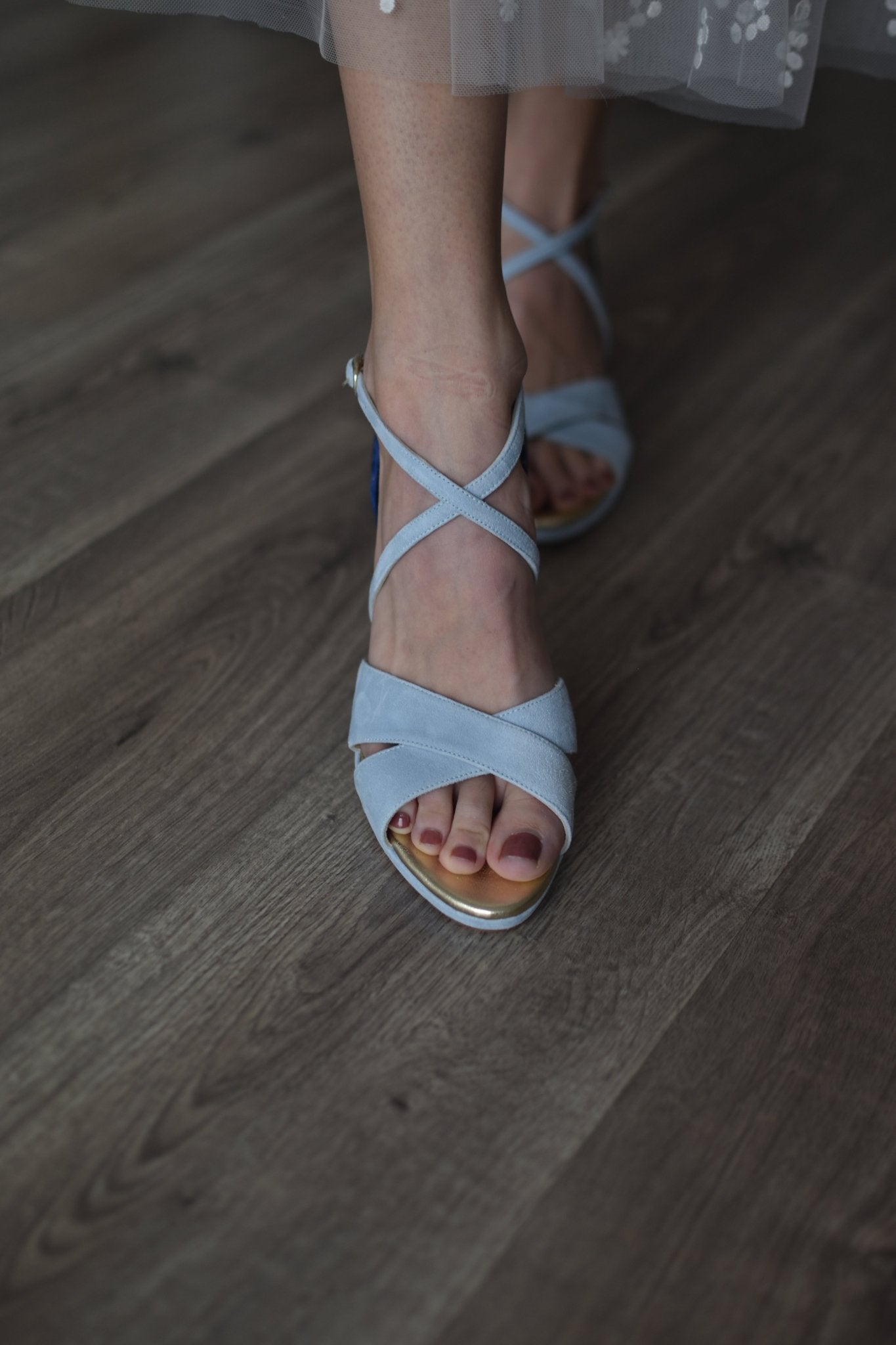 Sakura celeste Mil y una noches Constelación midi - zapatos_novia