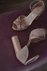 DIANA pink silk knots Any 10.5