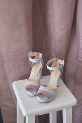 Rainbow Bubble heel 9.5cm