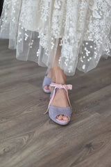 Hera open lavender &amp; pink Constellation heel 7cm