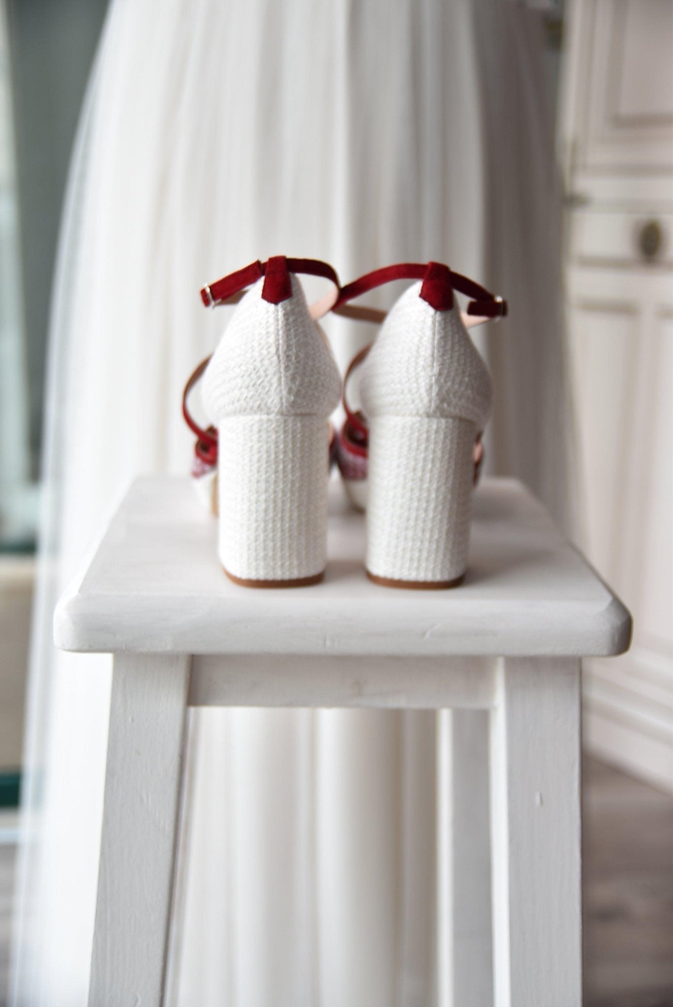 VIKA RED Plumeti tacón 85cm - zapatos_novia