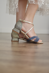 ROSALÍA abierto tacón serpiente 3 CM