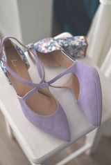 Lola lavender Aquarelle Sky heel 8.5cm wide