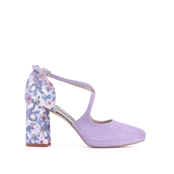 Lola lavender Aquarelle Sky heel 8.5cm wide