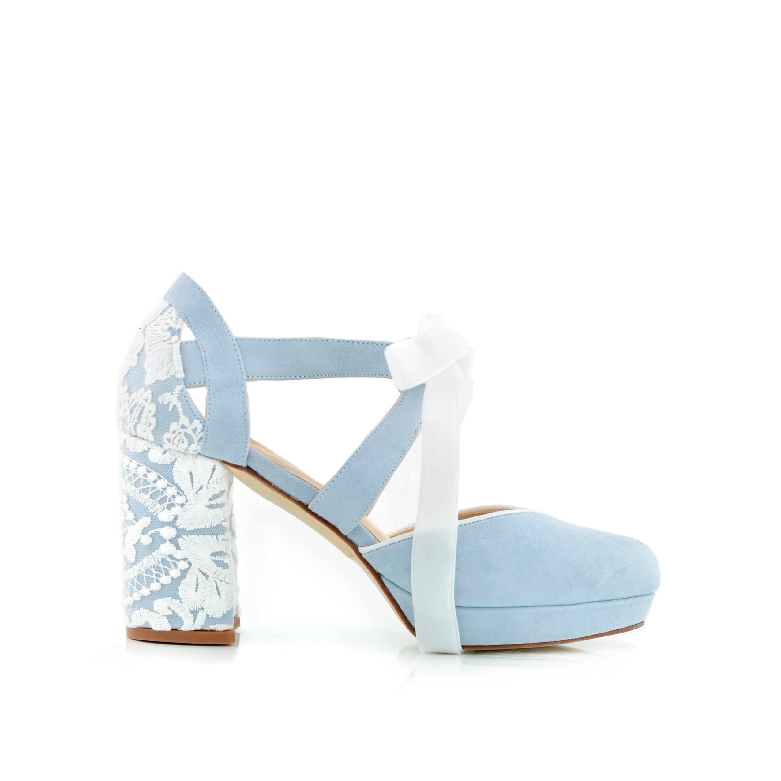 HERA cerrado celeste bordado Esperanza blanco 85