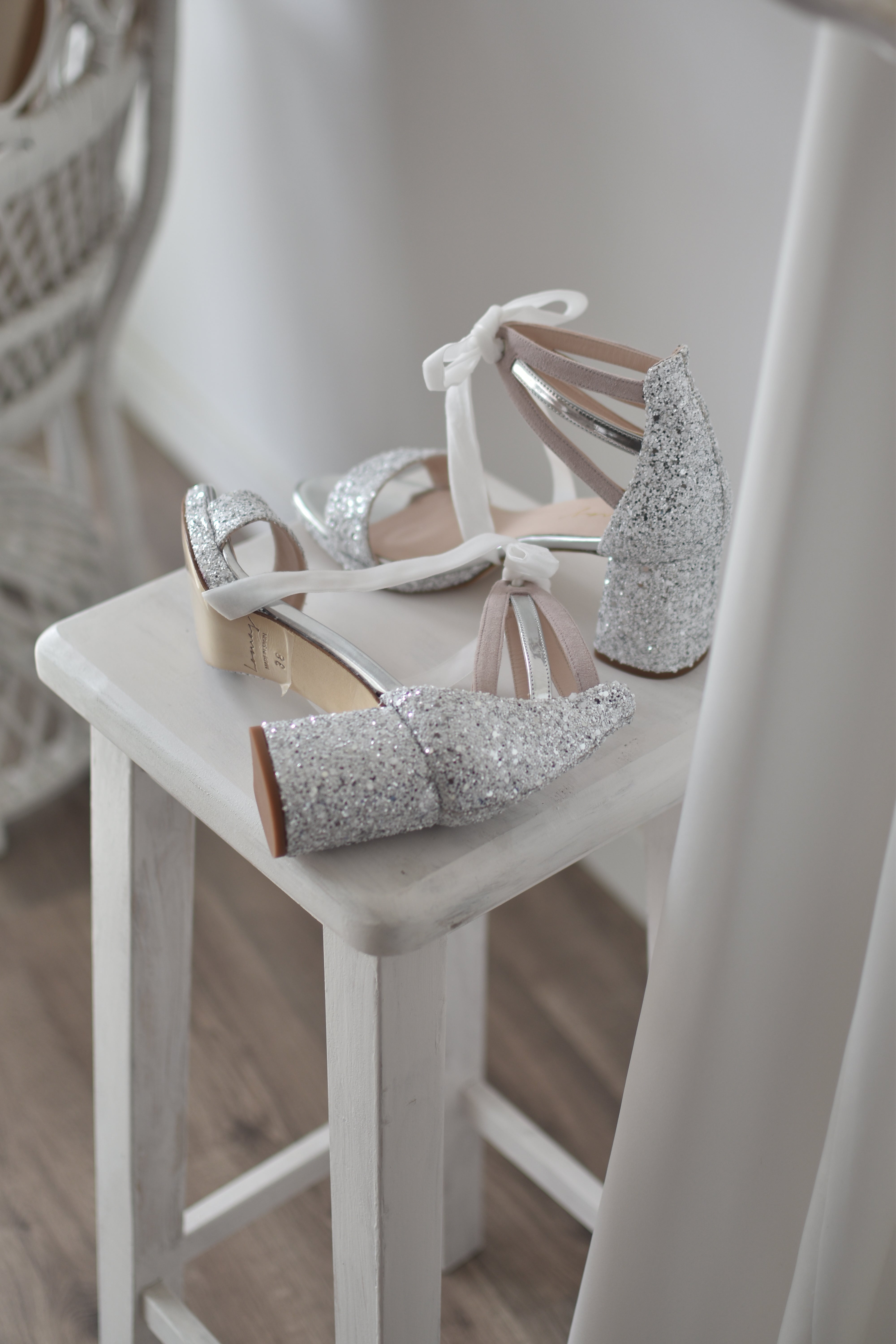 AYLA-DIANA fantasctic glitter blanco con plata petit