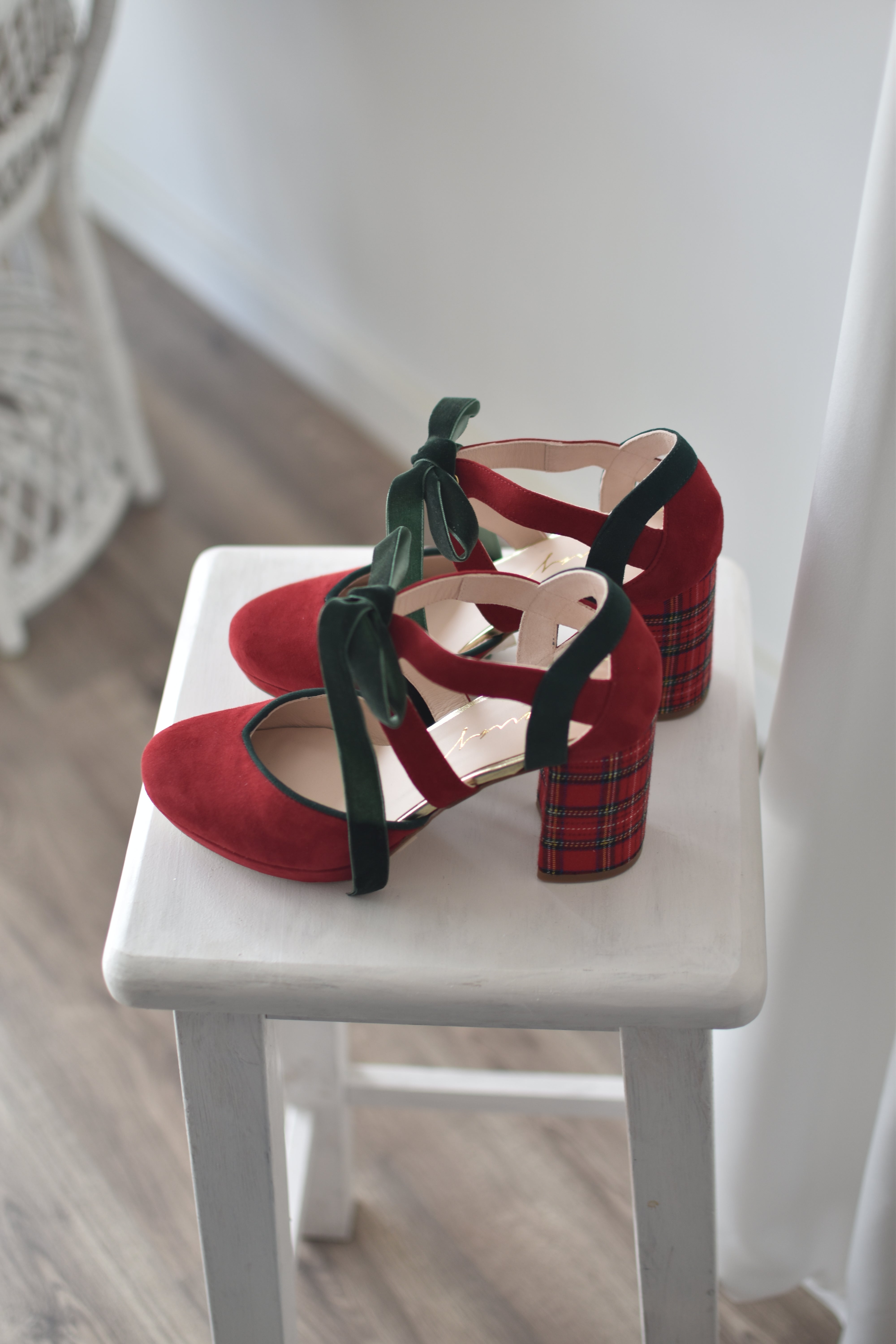 Hera open forest green and mint Constellation heel 9.5cm