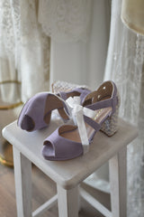 Hera open lavender Aquarelle Marine heel 7cm