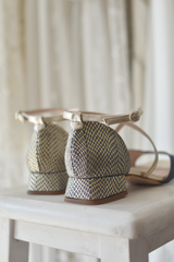 ROSALÍA abierto tacón serpiente 3 CM