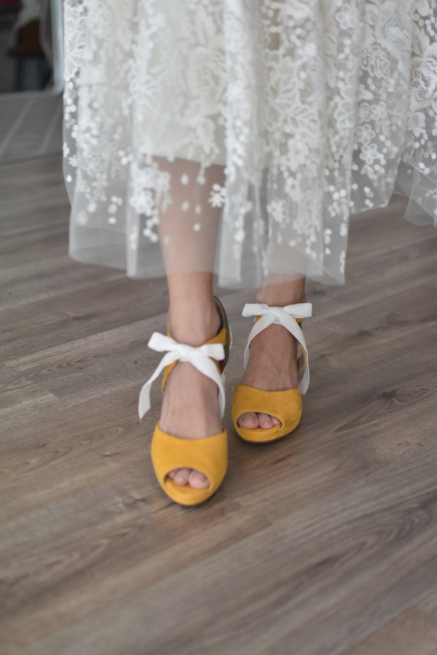 HERA abierto mango mostaza & kaki glitter Tivoli petit