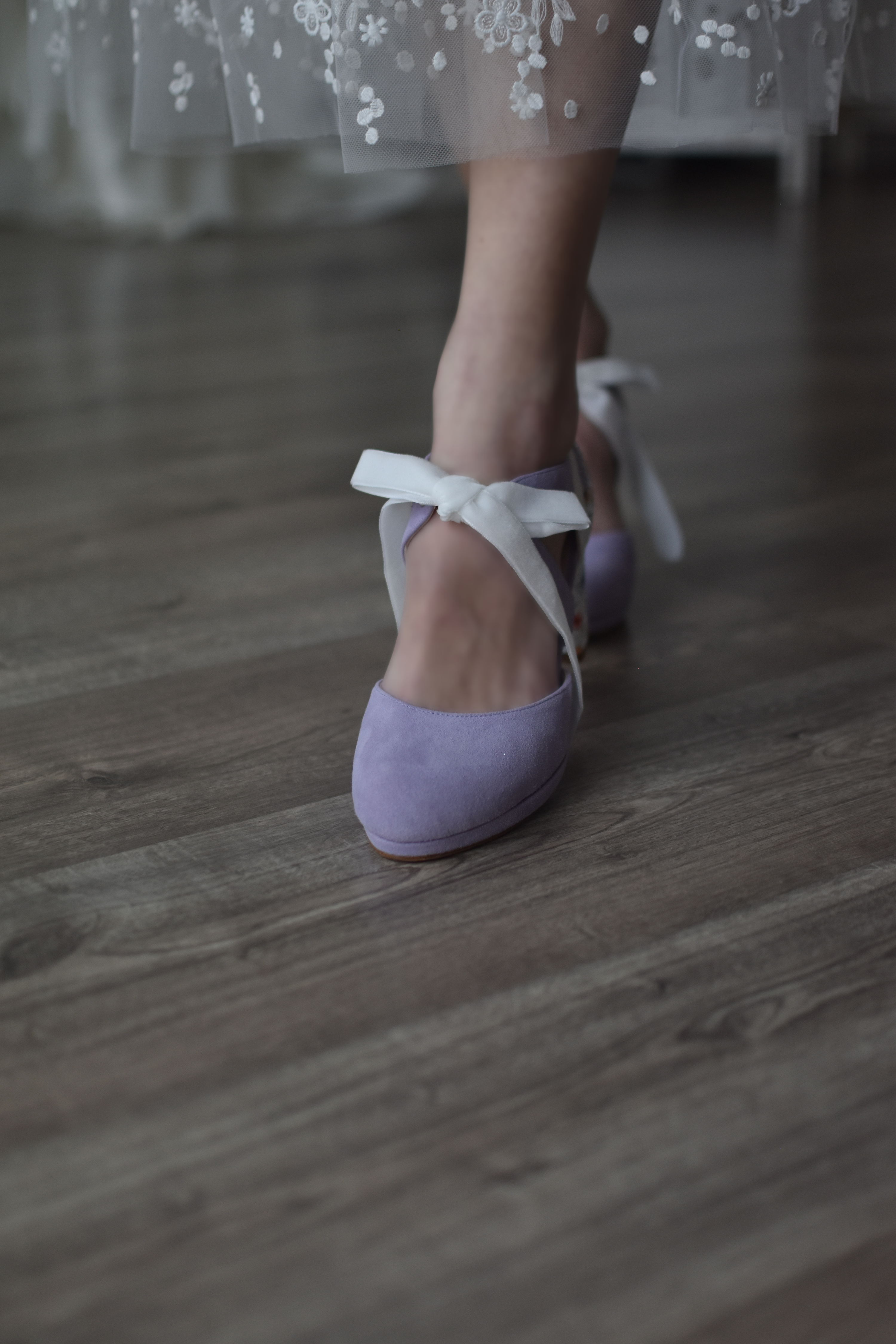 Hera open forest green and mint Constellation heel 9.5cm