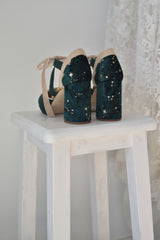 HERA cerrado verde botella y beige constelación 85