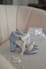 MATILDA blue pearls - Lomas-shoes