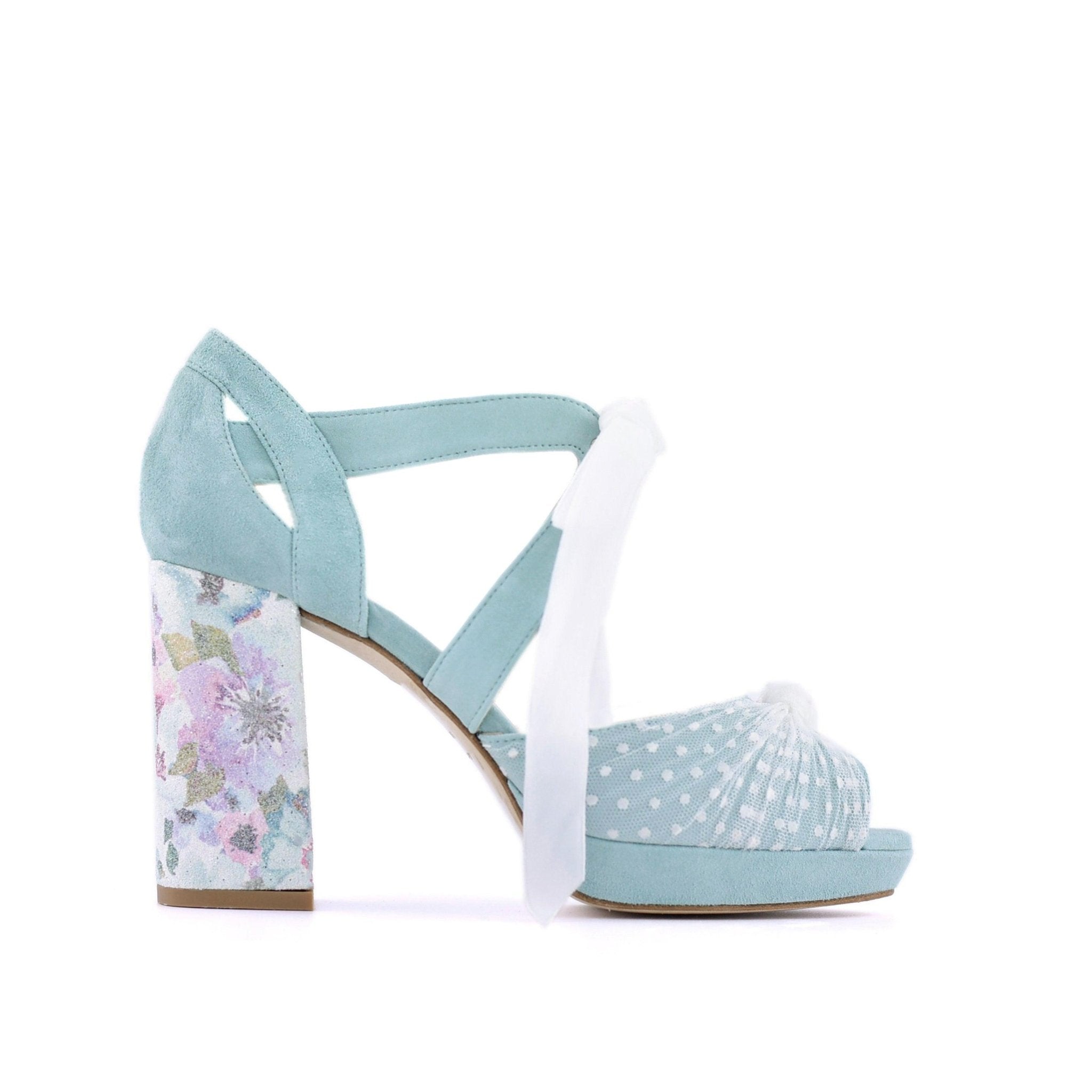 Agnes Mint Ágnes Blossom Maxi — Zapatos de novia Lomas Shoes