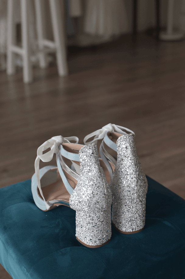 AYLA clear blue glitter cristal petit - zapatos_novia