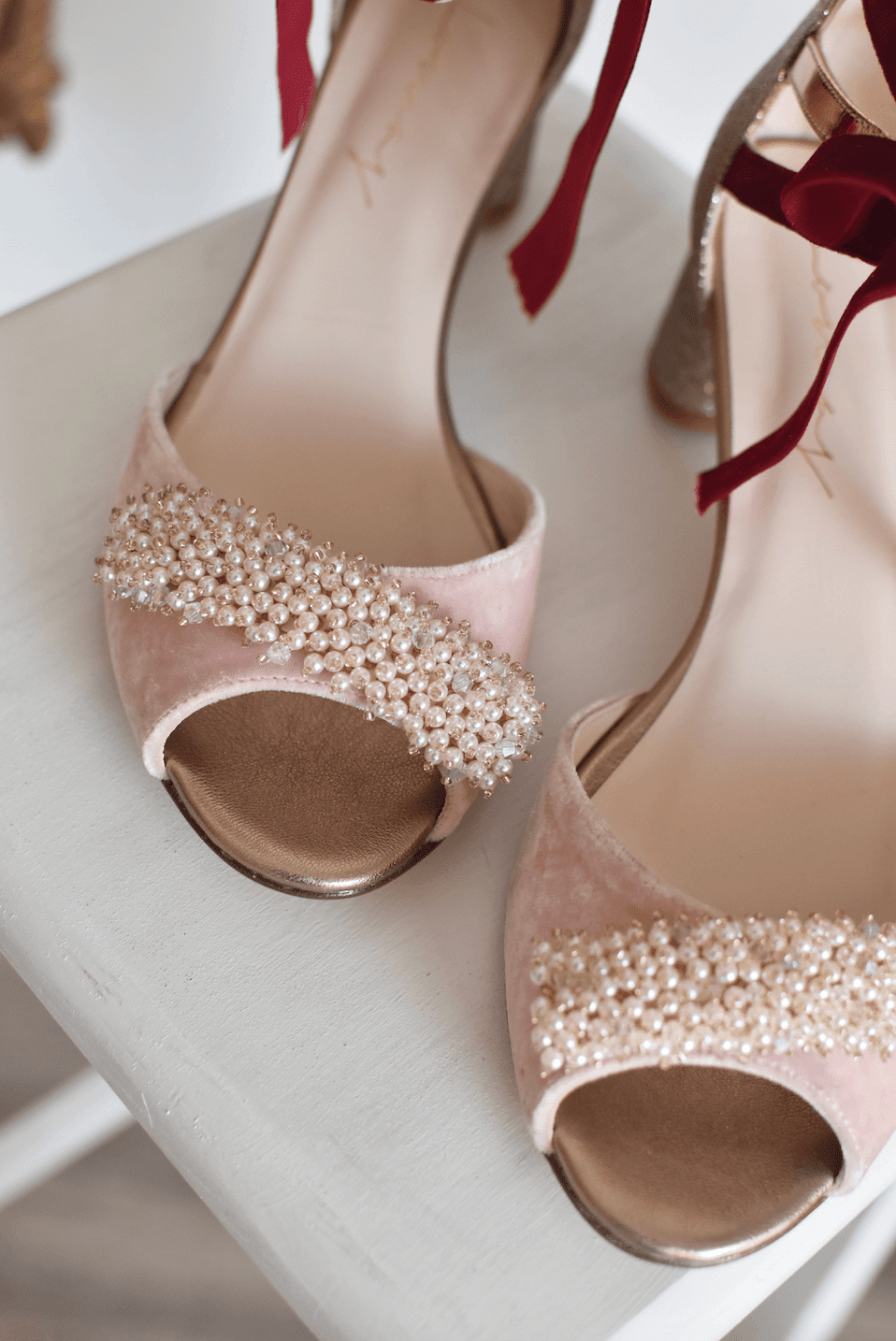 AYLA Ylka rosa oscuro glitter bronce mini 55 - zapatos_novia