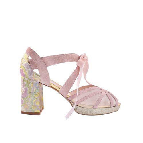 Ciara Rosa Pink María Antonieta Midi — Zapatos de novia Lomas Shoes