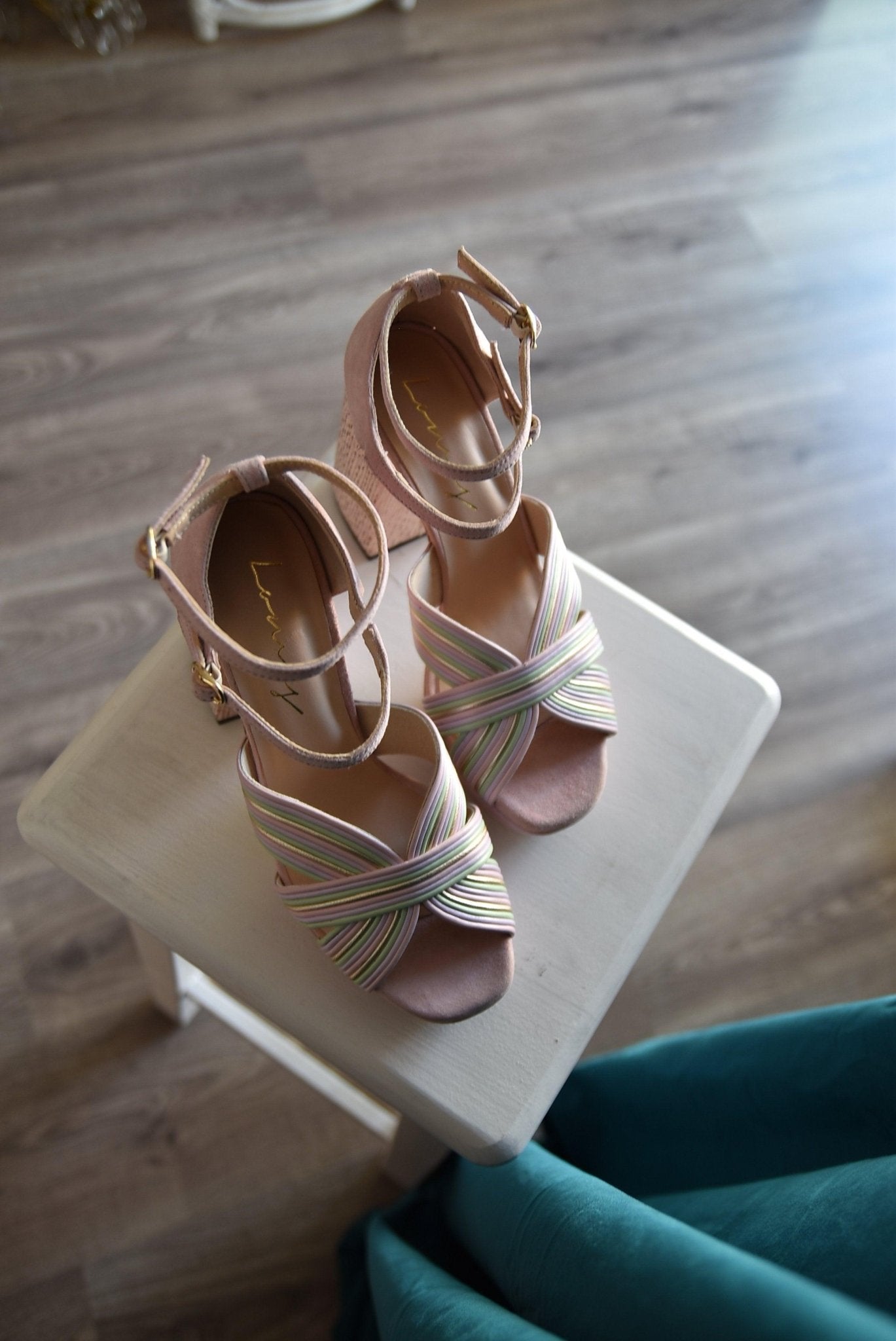 JUNE tricolor NUDE - zapatos_novia