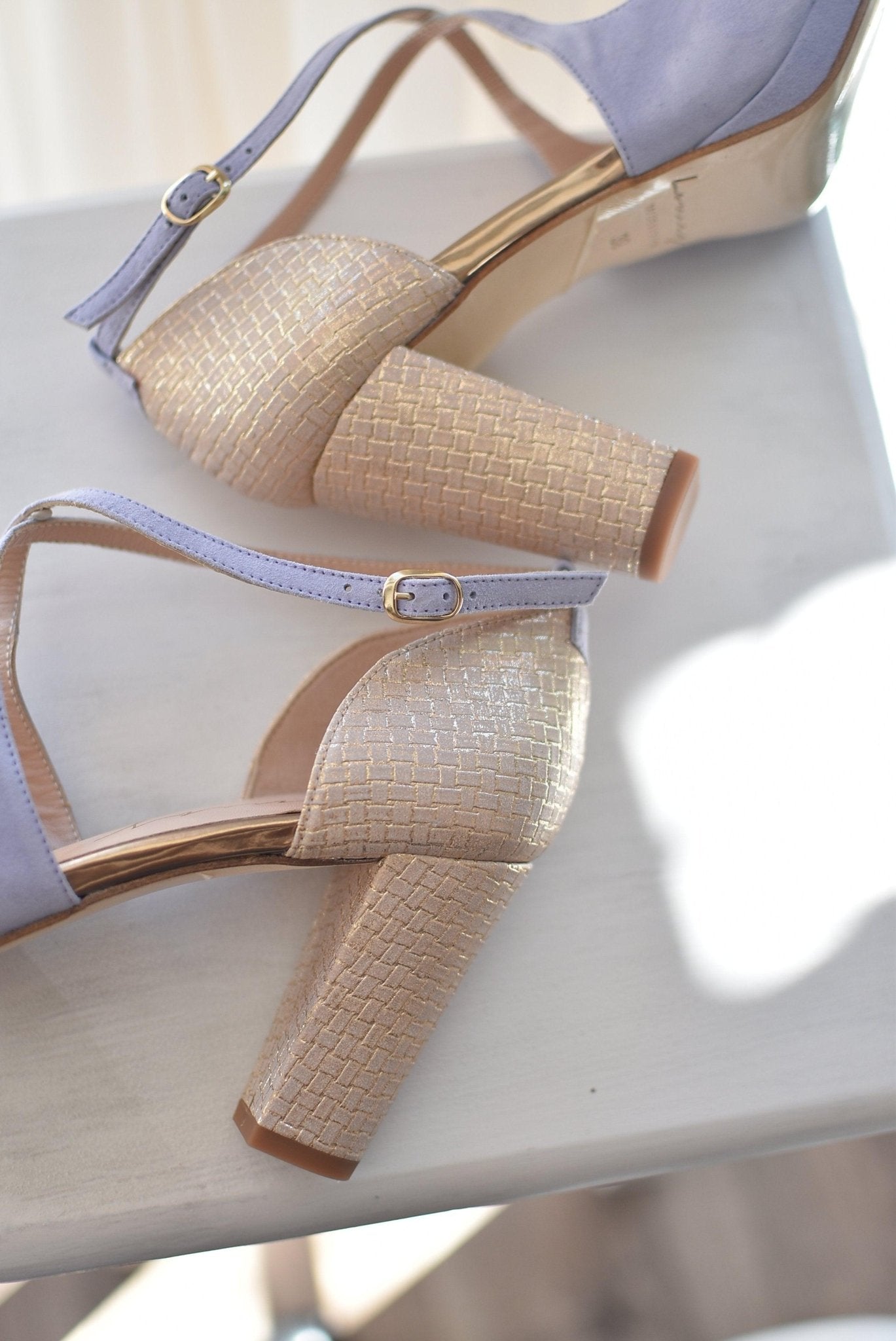 LOLA glicine lavanda texture midi - zapatos_novia