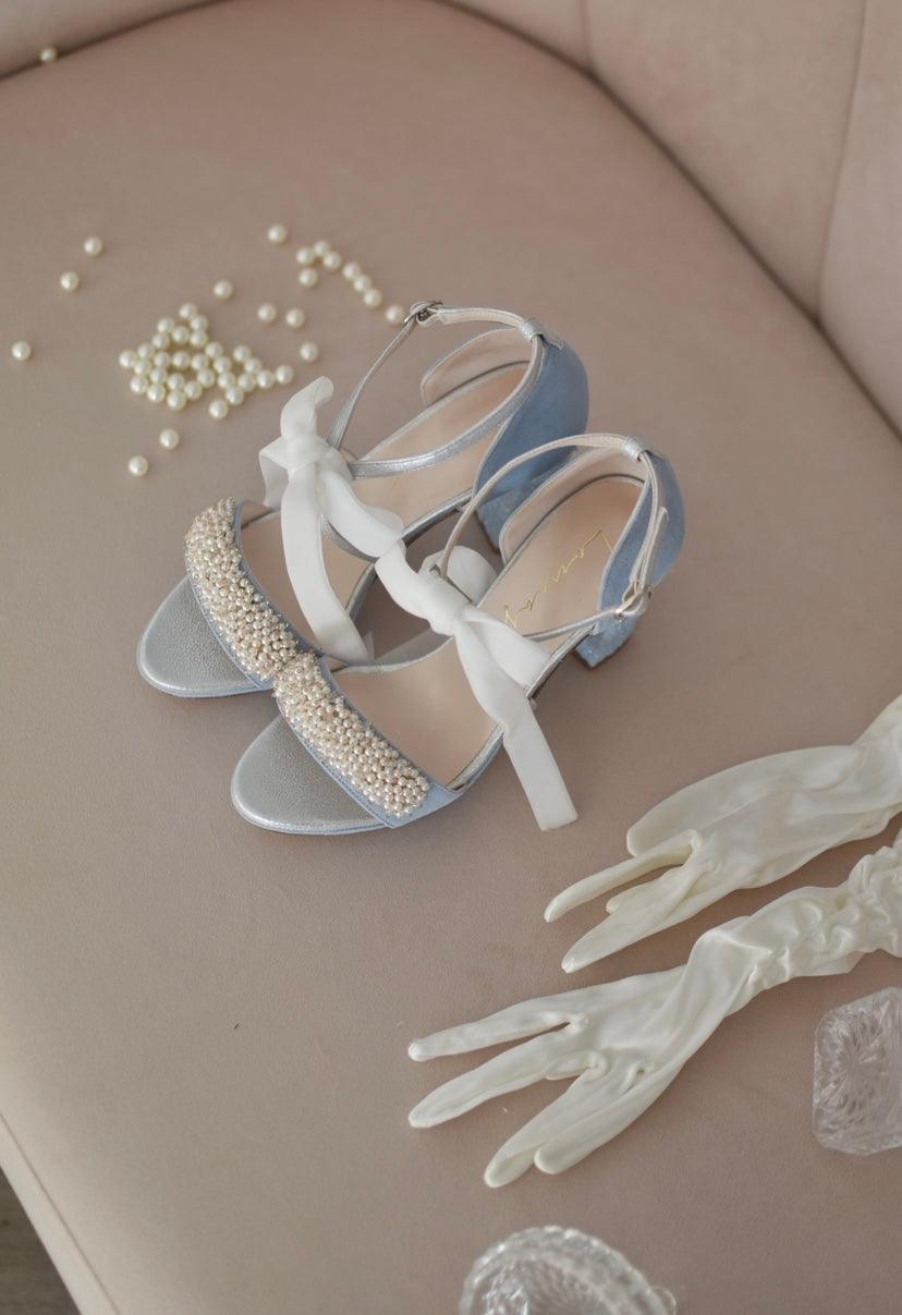 MATILDA blue pearls 95 - zapatos_novia