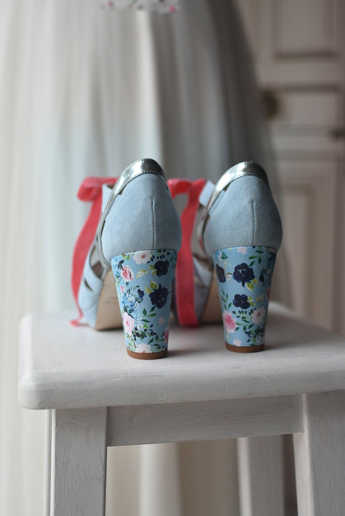 MEDIA LUNA celeste colección Aquarelle 85 - zapatos_novia