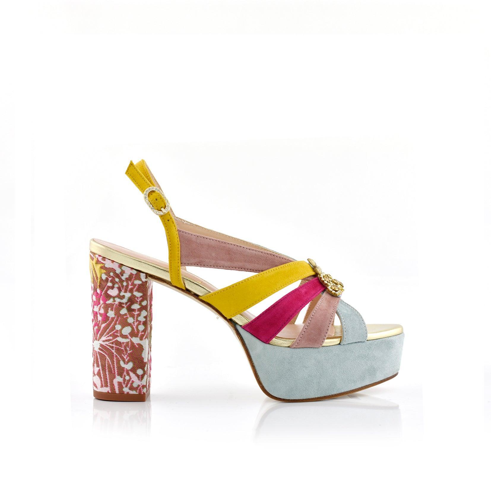 MILEY love color brocado Mandarín 11cm - zapatos_novia