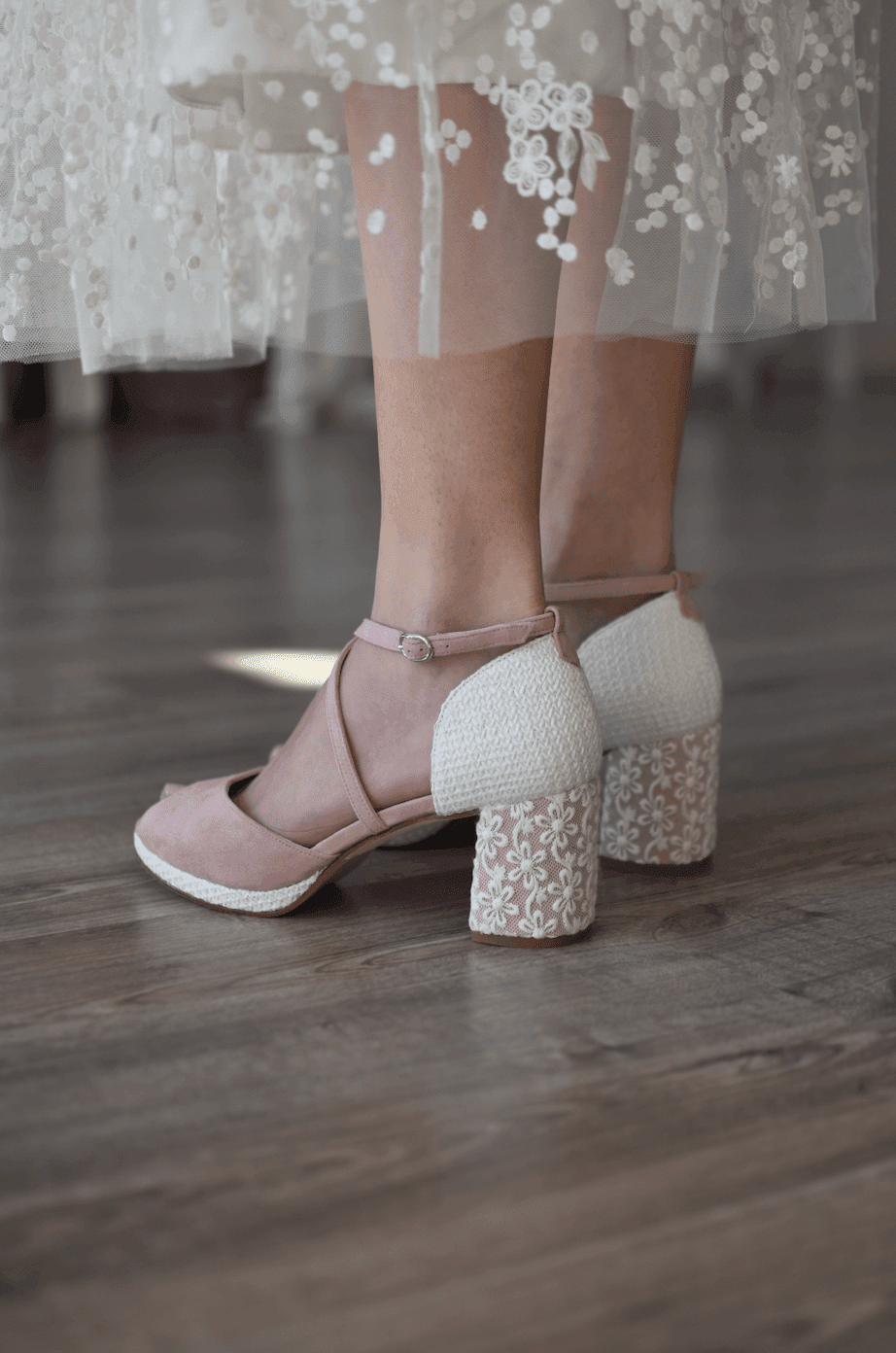 ROSALÍA abierto rosa Marion petit - zapatos_novia