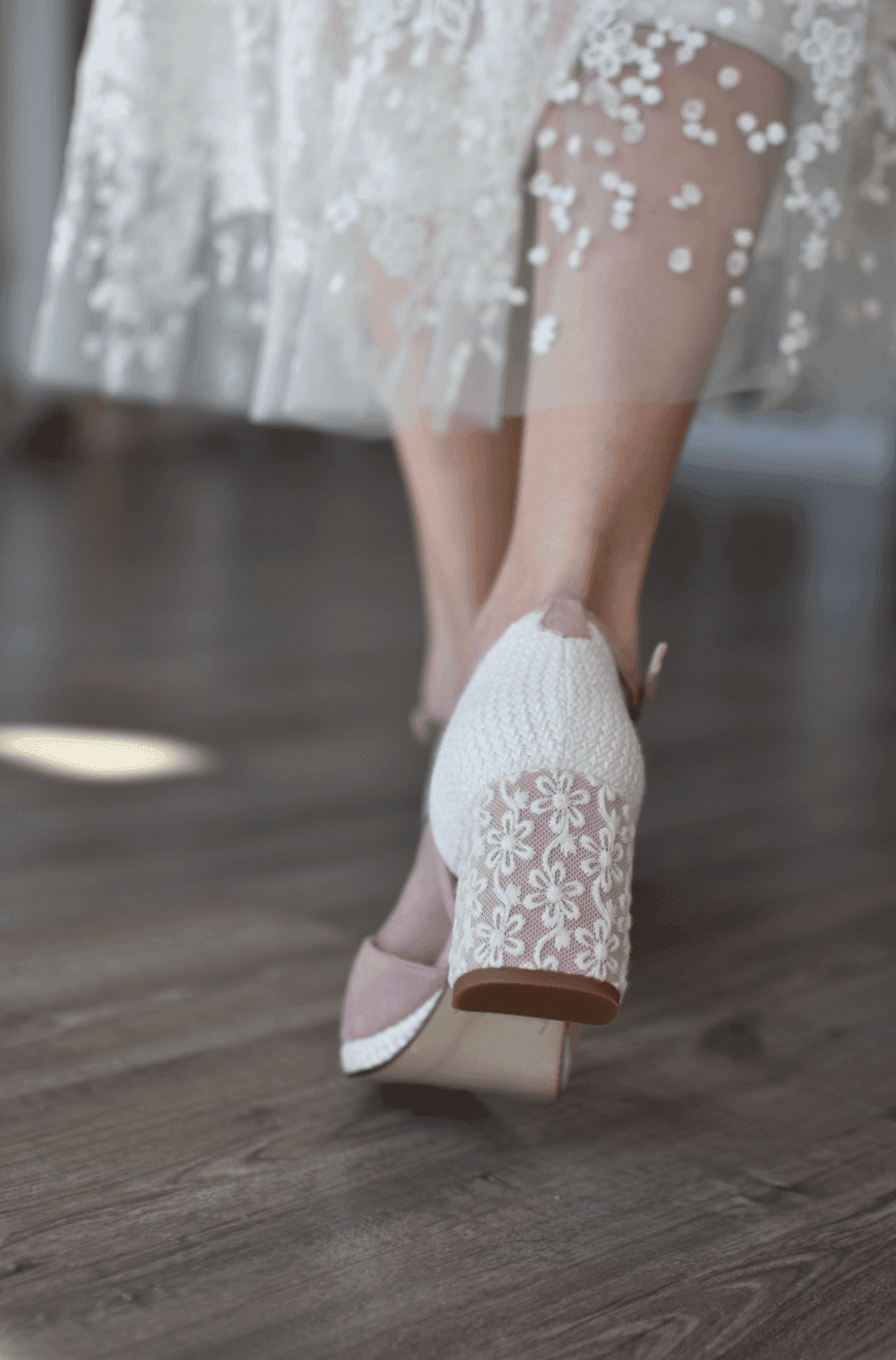 ROSALÍA abierto rosa Marion petit - zapatos_novia