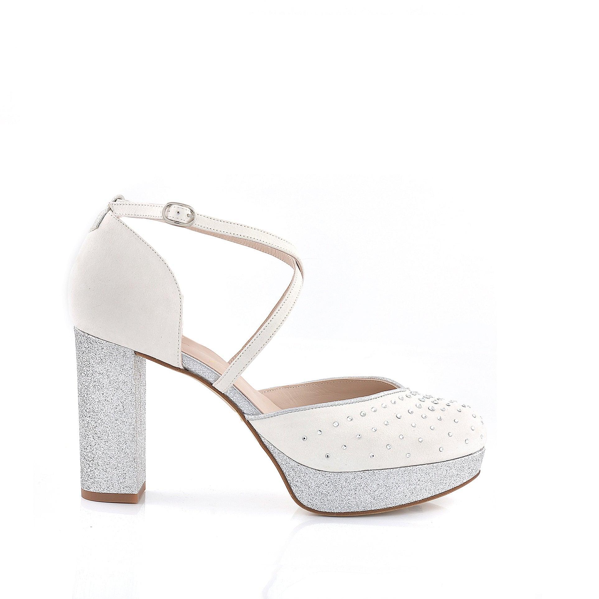 Teles white Swarovski 95 - zapatos_novia