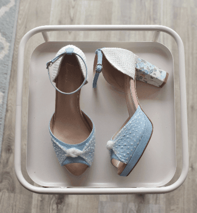 VIKA DIANA celeste - sky plumeti Blossom - zapatos_novia