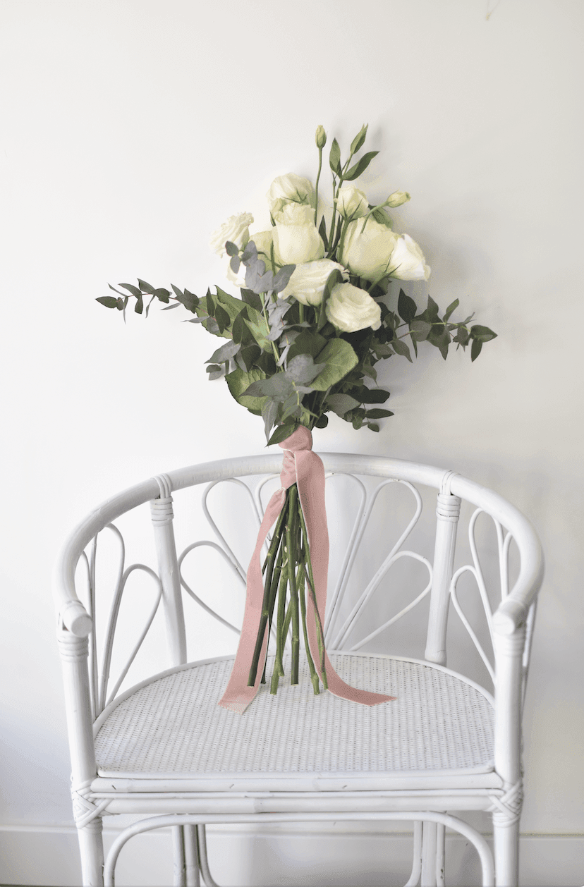 z.Cinta de terciopelo para ramo de novia ROSA CLARO - zapatos_novia